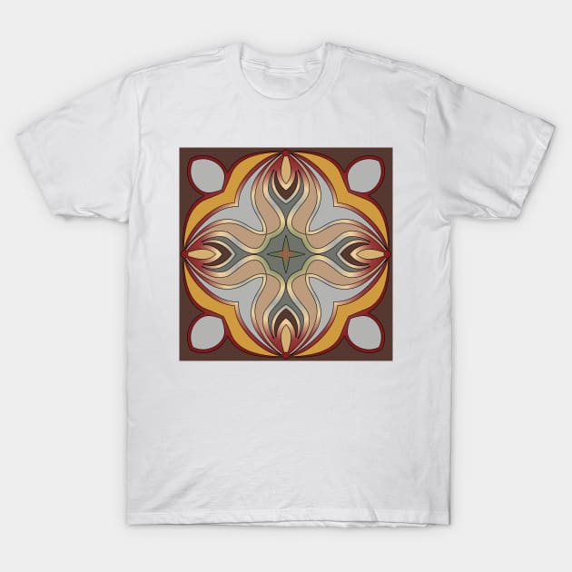 Eastern square pattern T-Shirt by IrinaGuArt